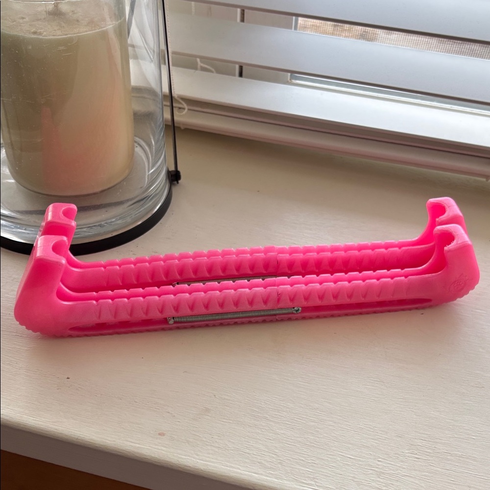 Pink glitter skate guards